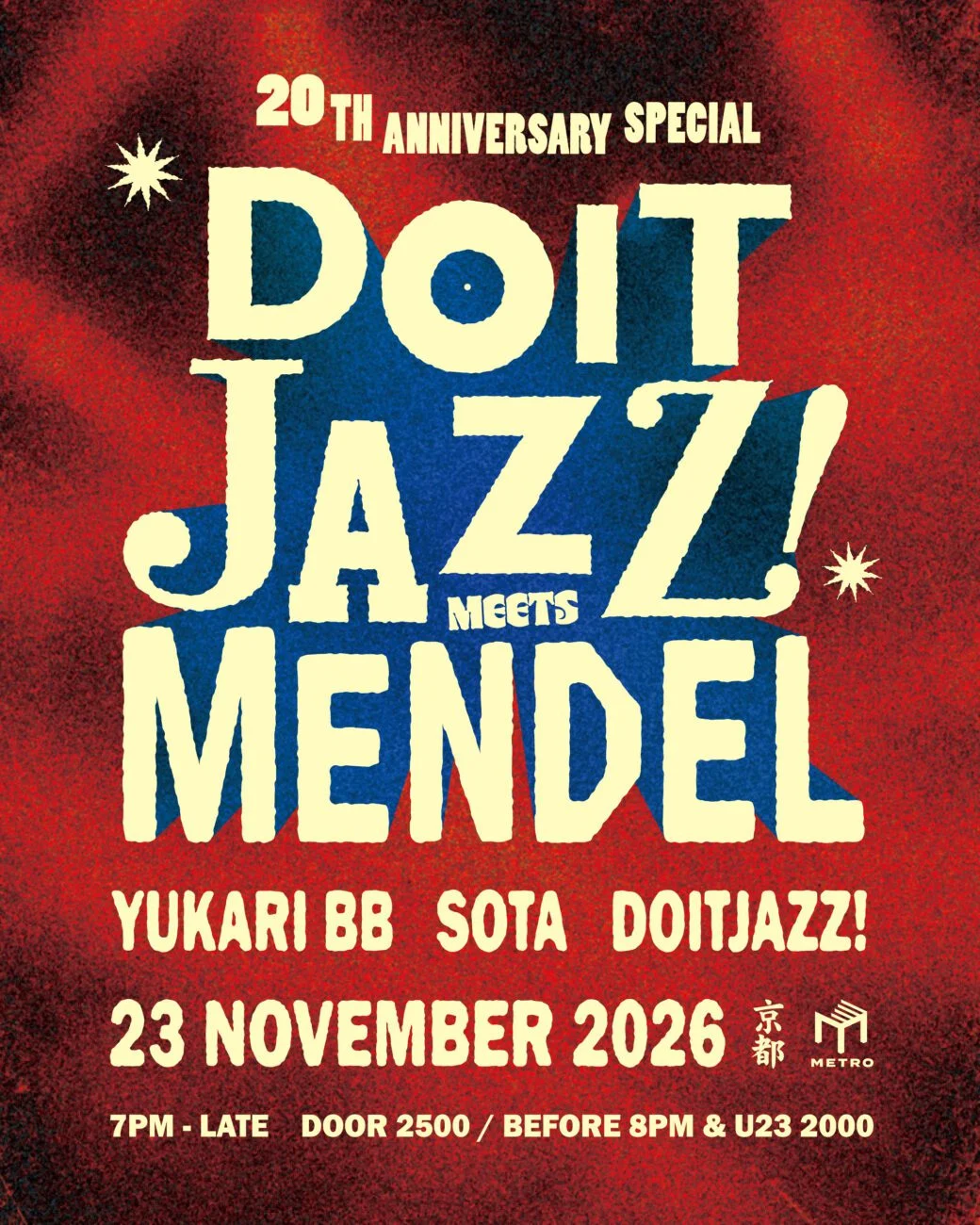 DoitJAZZ! 20th Anniversary meets Mendel のフライヤー