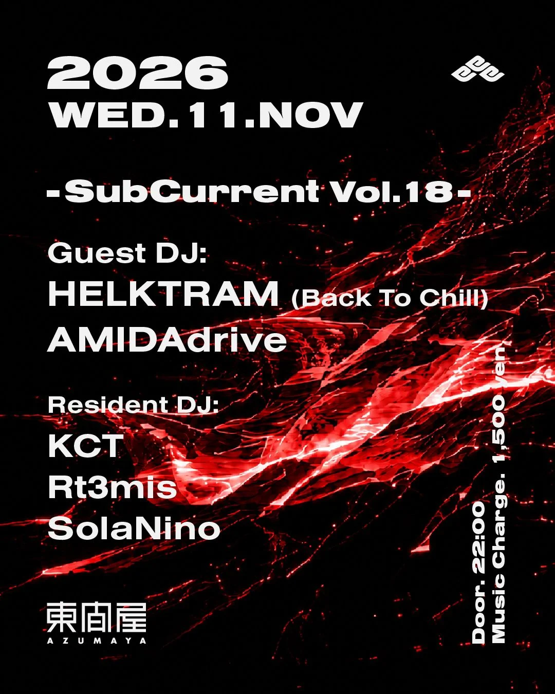 SubCurrent Vol.18 のフライヤー