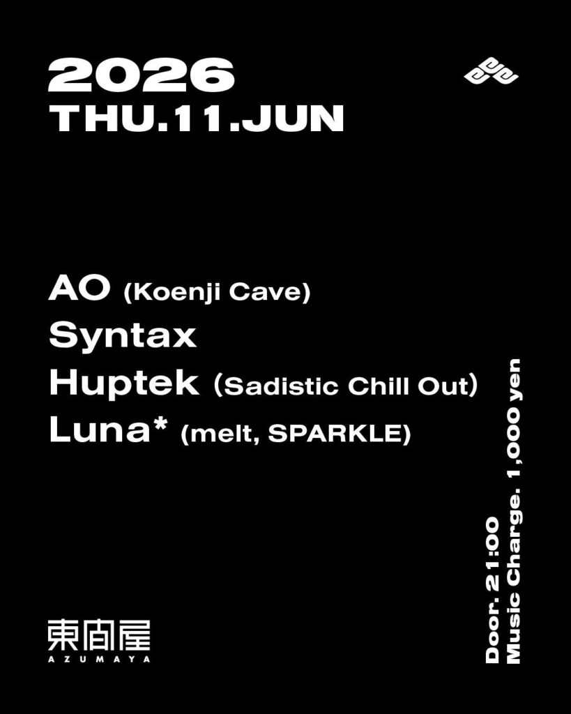 AO (Koenji Cave) / Syntax / Huptek (Sadistic Chill Out)