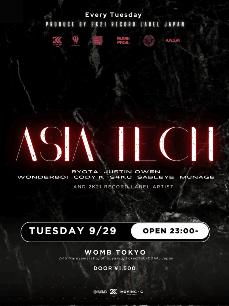 ASIA TECH PRODUCED BY 2K21 RECORDS JAPAN